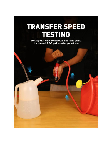 Bomba de Sifón Manual SMART JERRY para Aceite y Combustible