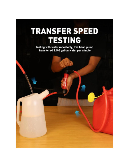 Bomba de Sifón Manual SMART JERRY para Aceite y Combustible