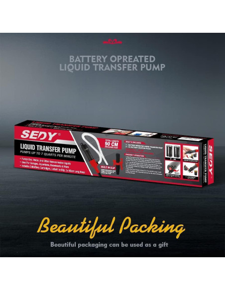 Bomba de Mano Eléctrica SEDY 83000 Portátil para Líquidos