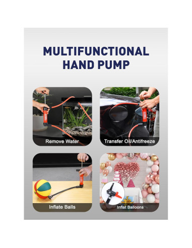 Bomba de Sifón Manual SMART JERRY para Aceite y Combustible