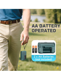 Mini Radio AM FM SEANCHEER Verde Portátil a Batería 76g 2