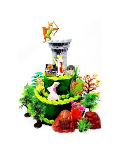 Juego de Adornos para Pastel Robin Hood - 3 Figuras 6.35-7.62 cm