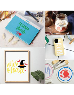 Rollos de Vinilo Permanente HTVRONT 30.48 cm x 0.91 m 13 Colores 2