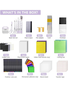 Kit de Accesorios para Cricut HAWERSI - 131 Piezas Todo en Uno 2