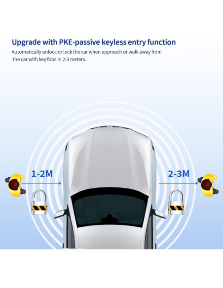 Sistema de Alarma de Coche EASYGUARD EC002-V PKE 12V con Arranque Remoto
