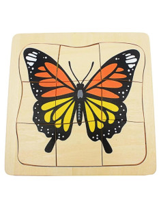Rompecabezas 3D Ciclo de Vida de la Mariposa Gudong