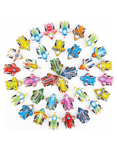 Set de 36 Mini Aviones de Retroceso Hooqict para Niños
