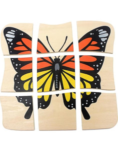 Rompecabezas 3D Ciclo de Vida de la Mariposa Gudong 2