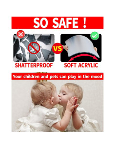 Espejo Irrompible BQRIS 4 Piezas 30x30 cm Autoadhesivo 2