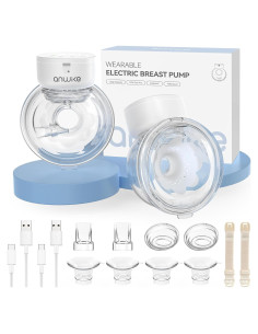 Extractor de Leche Eléctrico ANWIKE Portátil Blanco 230g 4 Modos