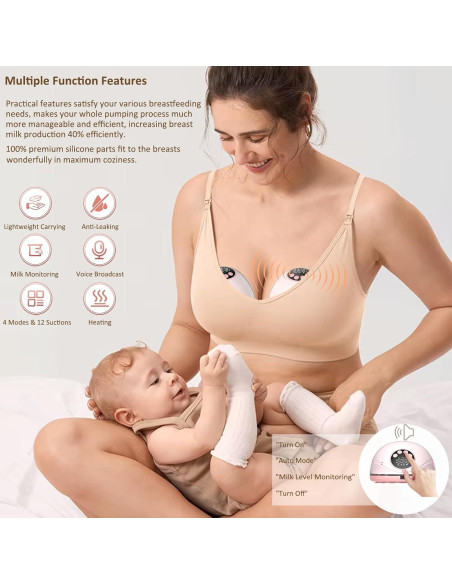 Extractor de Leche Eléctrico Coolle MY-382 Inalámbrico 24mm Rosa Extractor de Leche Eléctrico Coolle MY-382 Inalámbrico 24mm Rosa