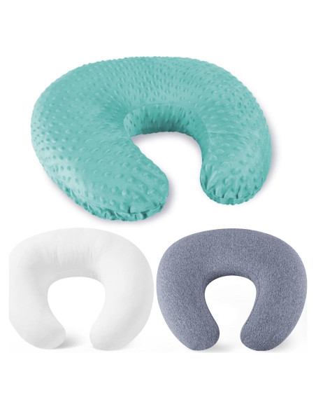 Almohada de Lactancia NiSleep Verde Claro Ajustable 55.9x45 cm