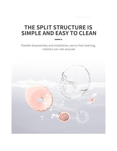 Extractor de Leche Eléctrico Coolle MY-382 Inalámbrico 24mm Rosa