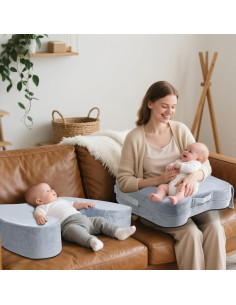 Almohada de Lactancia EKEPE para Gemelos Ajustable - Gris 2