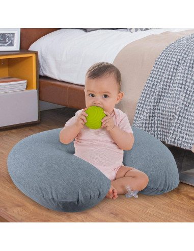 Almohada de Lactancia NiSleep Verde Claro Ajustable 55.9x45 cm