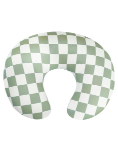 Funda de Almohada de Lactancia Beyunz Verde Salvia Cuadrícula