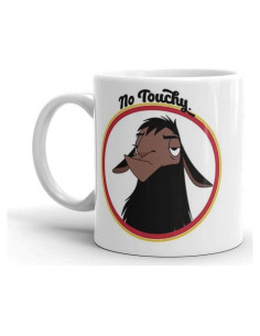 Taza Cerámica Blanca 11 Oz Kuzco NO TOUCHY Divertida BERULL