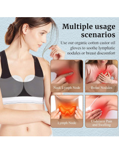 10 Almohadillas de Aceite de Ricino Orgánico Pedobi para Lactancia 2