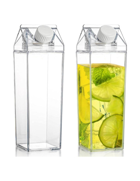 Paquete de 2 Botellas de Agua Canumer 1 L A Prueba de Fugas