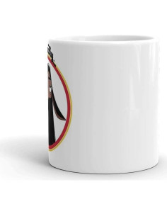 Taza Cerámica Blanca 11 Oz Kuzco NO TOUCHY Divertida BERULL 2