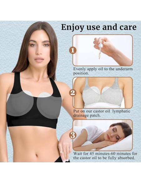 10 Almohadillas de Aceite de Ricino Orgánico Pedobi para Lactancia