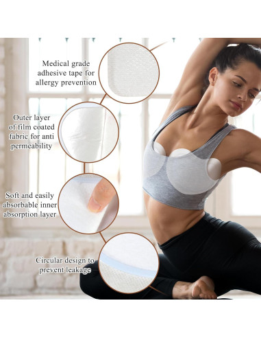 10 Almohadillas de Aceite de Ricino Orgánico Pedobi para Lactancia