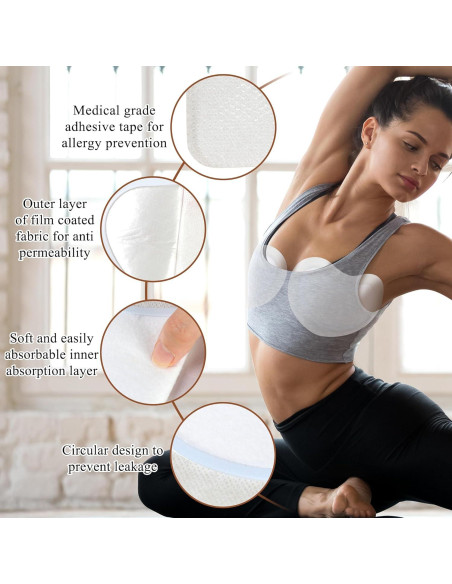 10 Almohadillas de Aceite de Ricino Orgánico Pedobi para Lactancia