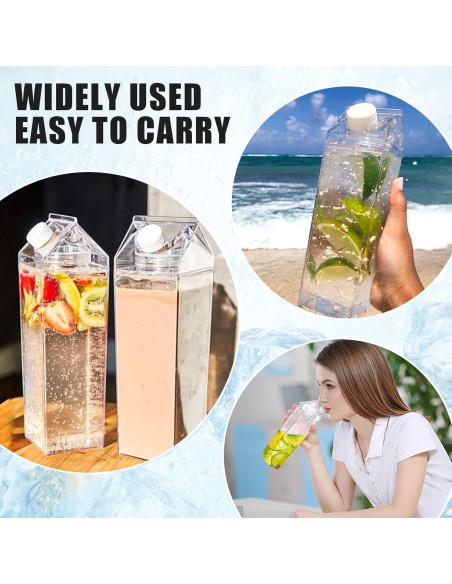 Paquete de 2 Botellas de Agua Canumer 1 L A Prueba de Fugas