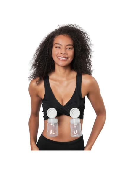 Sostén de Lactancia y Extracción Manos Libres Larken X - Negro