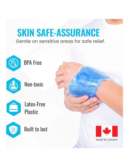 Paquete de Hielo Perineal Reutilizable IceWraps 10x25cm Azul - 2 Unidades