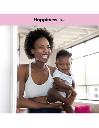 Sostén de Lactancia Bamboobies Grande Gris Sin Aros