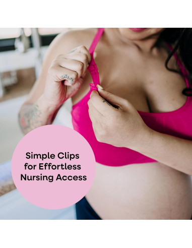 Sostén de Lactancia Bamboobies Grande Gris Sin Aros