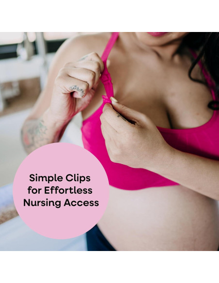 Sostén de Lactancia Bamboobies Grande Gris Sin Aros