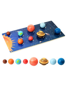 Modelo de Sistema Solar de Madera TWOOD 3D Educativo para Niños