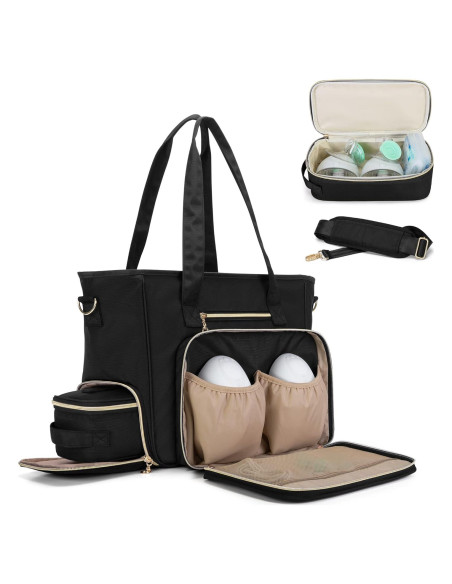 Bolsa Extractor de Leche BAFASO Portátil con Enfriador Negro