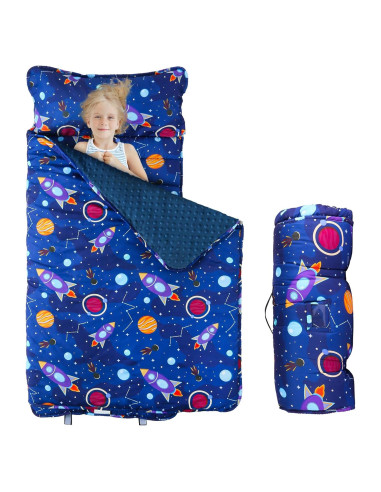 Colchoneta para Siesta Niños Orrhomi SD001 Azul Cohete