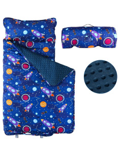 Colchoneta para Siesta Niños Orrhomi SD001 Azul Cohete 2