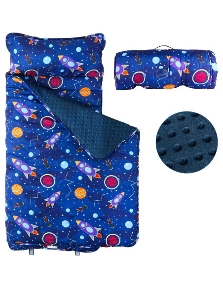 Colchoneta para Siesta Niños Orrhomi SD001 Azul Cohete