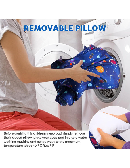 Colchoneta para Siesta Niños Orrhomi SD001 Azul Cohete