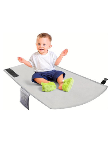 Cama de avión para niños pequeños Gris - Extensor de asiento