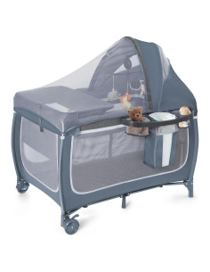 Cuna 4 en 1 SIMPLGIRL para Bebé con Mosquitero y Colchón