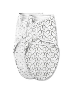 SwaddleMe Luxe Easy Change Swaddle Elefante 0-3 meses