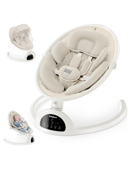 Columpio BabyBond para Bebés con Bluetooth y Control Remoto