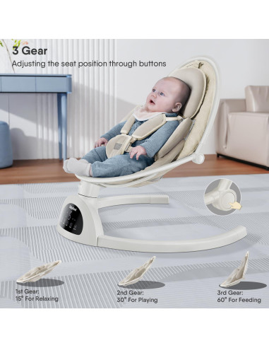 Columpio BabyBond para Bebés con Bluetooth y Control Remoto