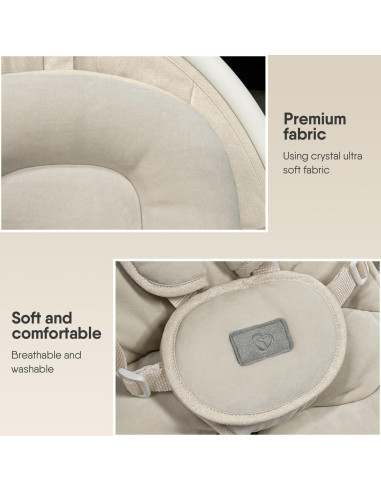 Columpio BabyBond para Bebés con Bluetooth y Control Remoto