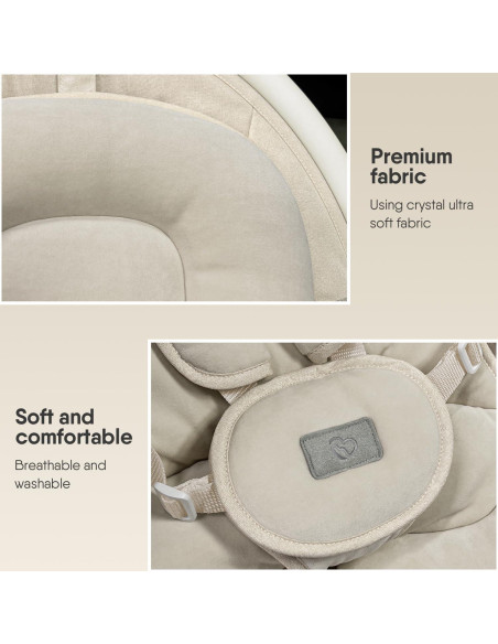 Columpio BabyBond para Bebés con Bluetooth y Control Remoto