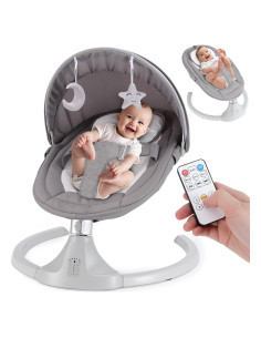Columpio Eléctrico para Bebés Harhoers 0-12 Meses Bluetooth