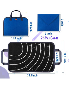 Conjunto de Historia Espacial WATINC 25 Piezas Fieltro 46x30cm 2