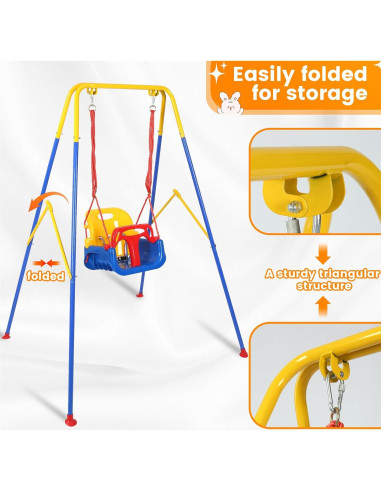 Columpio 3 en 1 Rormcheny para Bebés y Niños Pequeños