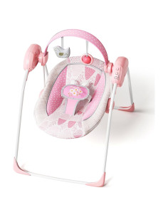 Columpio Eléctrico Rosa para Bebés Surbowbaby con 5 Velocidades